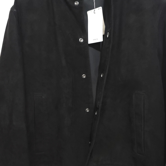 Mango Man Black Bomber Jacket - Picture 1 of 8